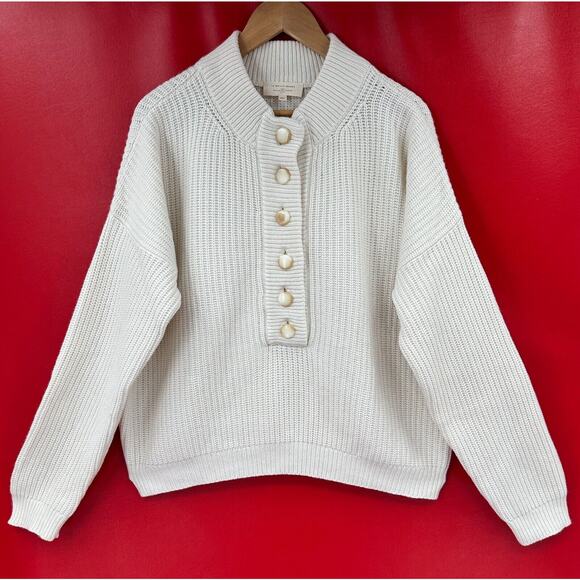 Sezane Ecru Lucas Jumper - Picture 3 of 14
